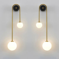 Luce murale dell'arco dorato
