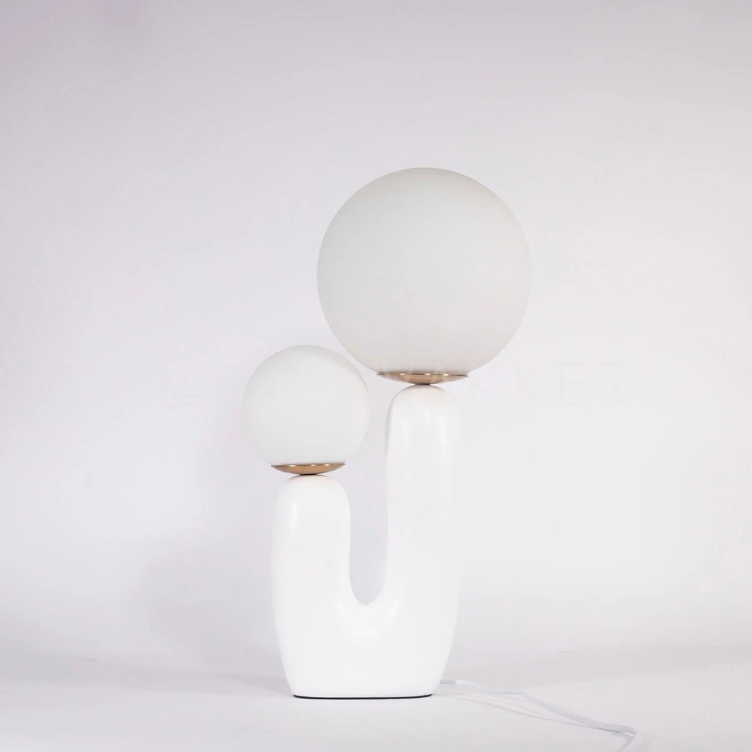 Modern Cactus Orb Glass Table Lamp