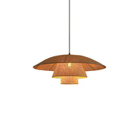 Boho Woven Sunhat Pendant Light