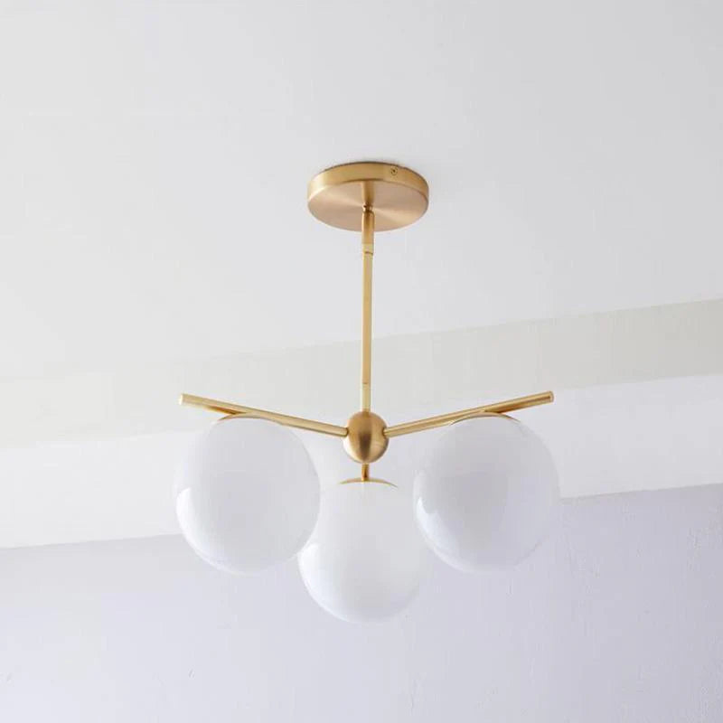 Lampadario a stelo orbitale