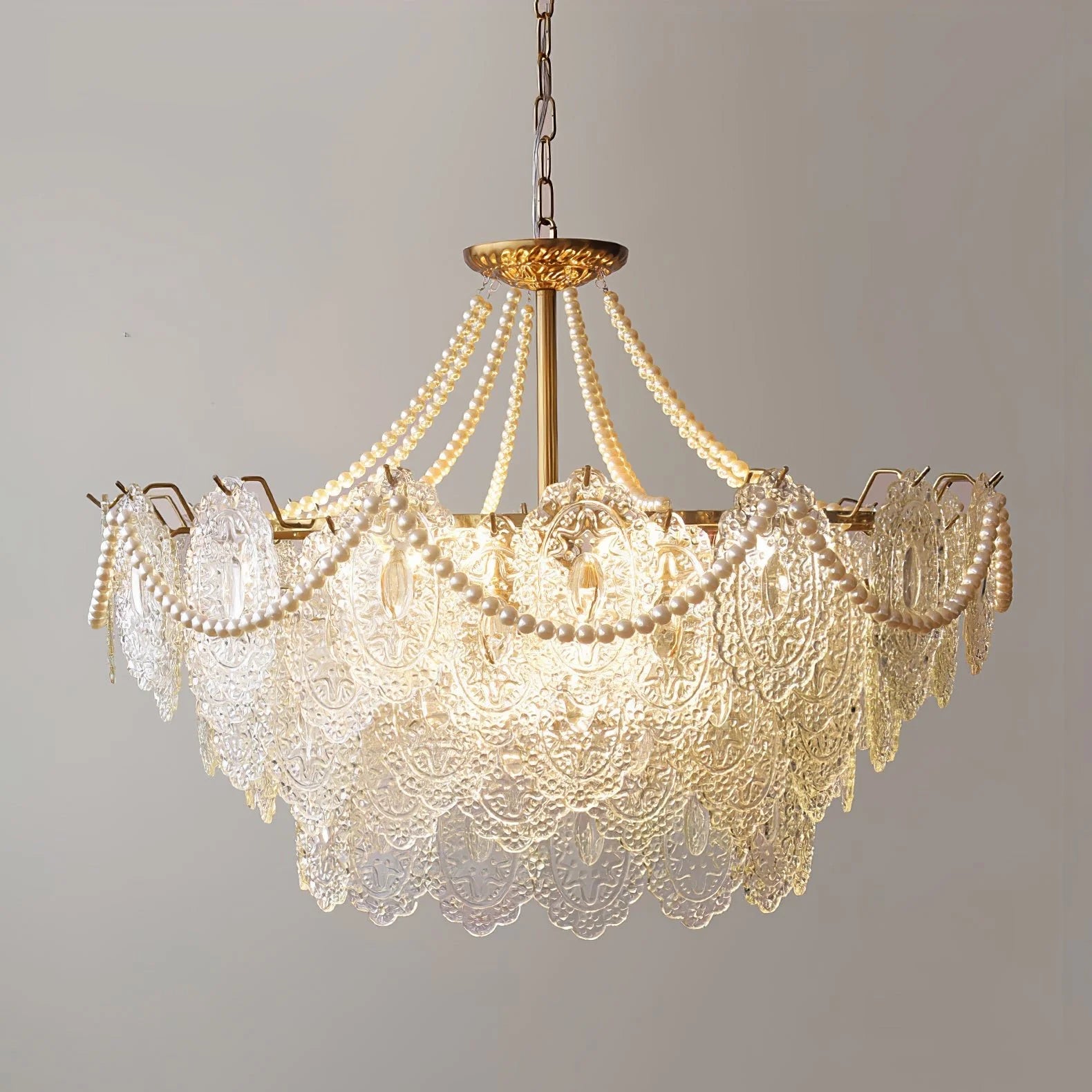 Lampadario in vetro Serenity