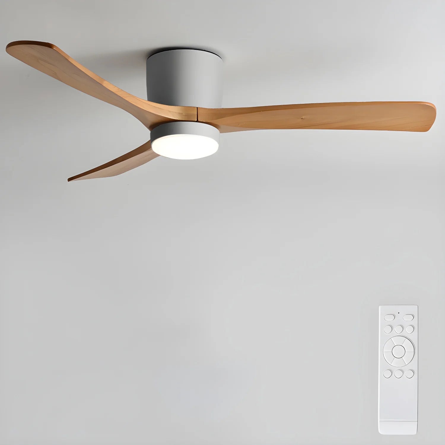 Lampe de ventilateur de plafond moderne WoodAura