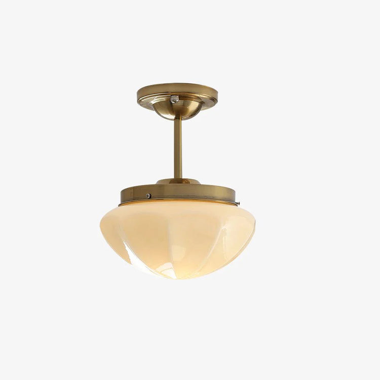 Elegant slank kuppel glasloftslampe