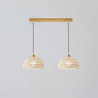 Arco rattan hanglamp