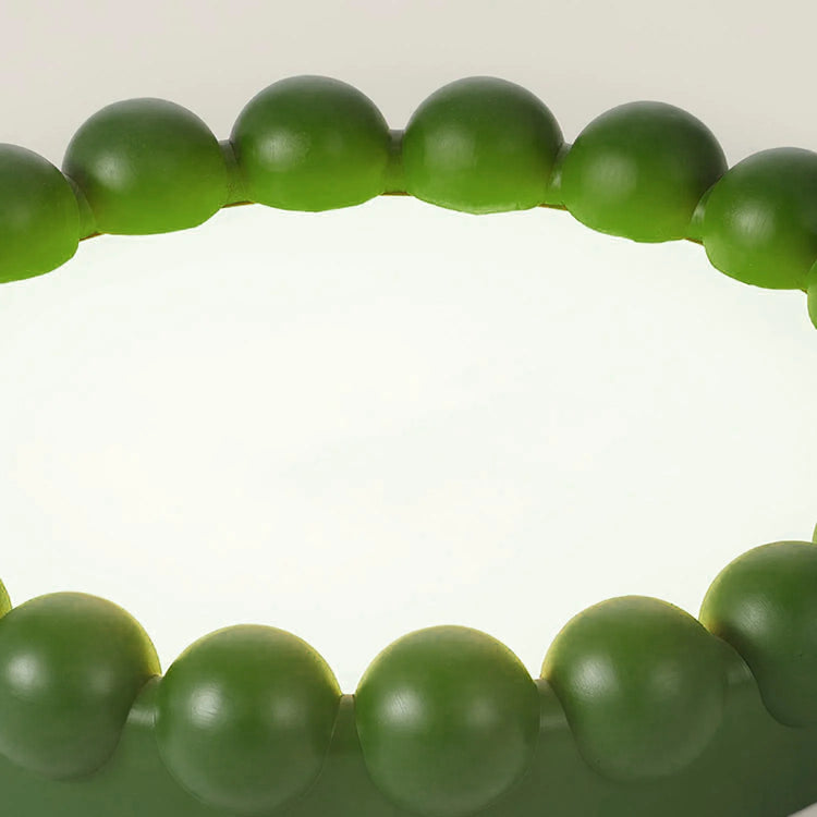 Moderne, rund, flettet glasfiberloftslampe