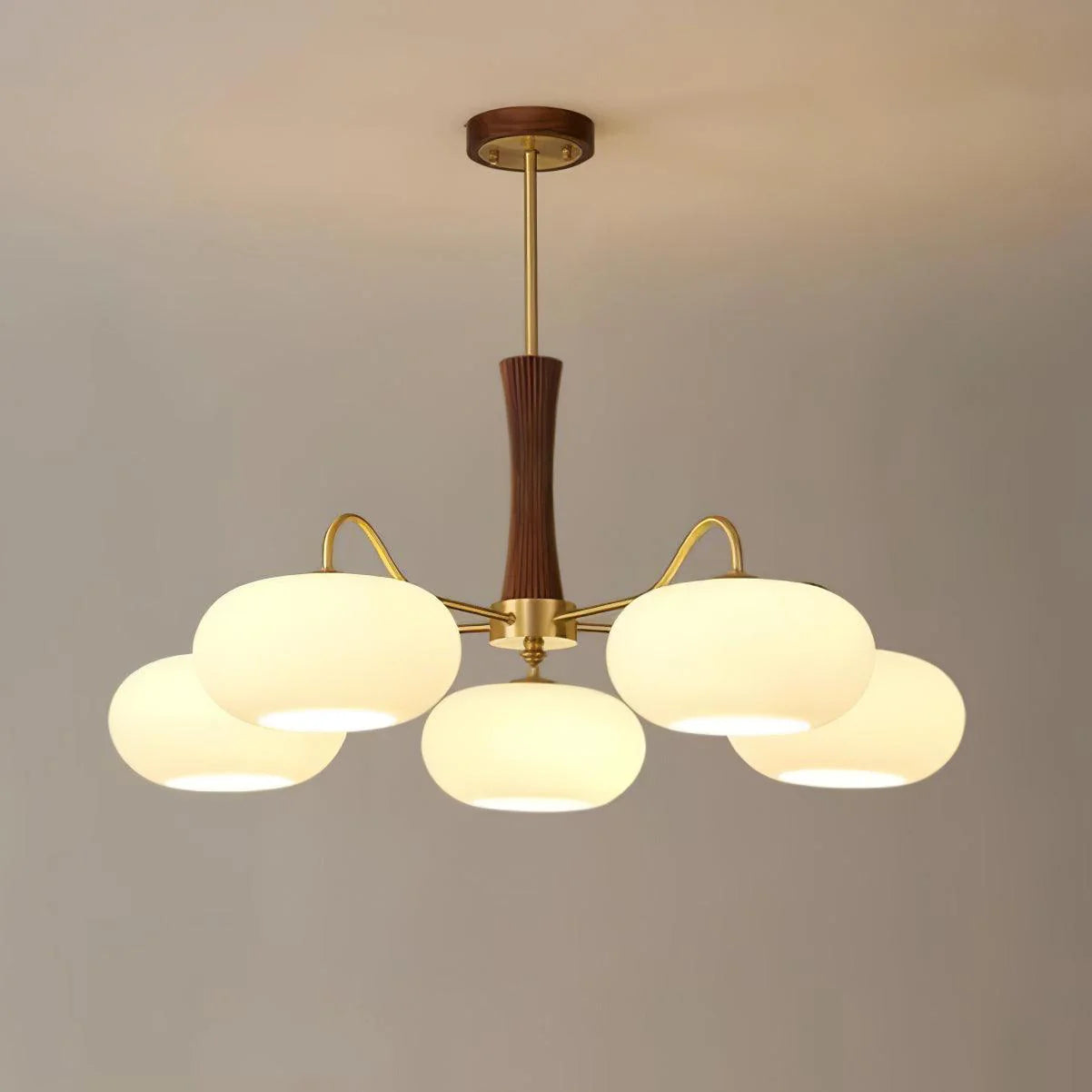 Lampadario cachi dorato