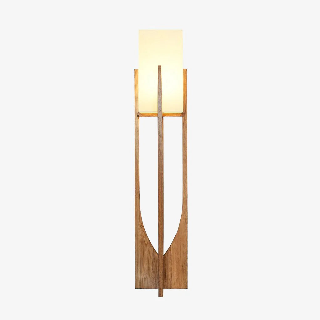 Lampadaire rustique en tissu en forme de U