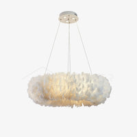 Fluffy Feather Pendant Light
