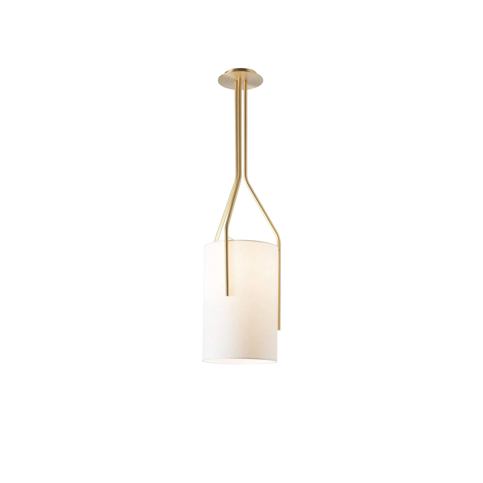 Lustre moderne en tissu tambour