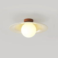 Cream Iron Hallway Ceiling Fixture