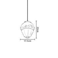 Vintage Frosted Glass Pendant Light