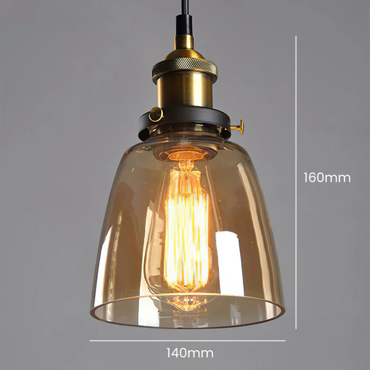 Scandinavian Transparent Glass Pendant Light