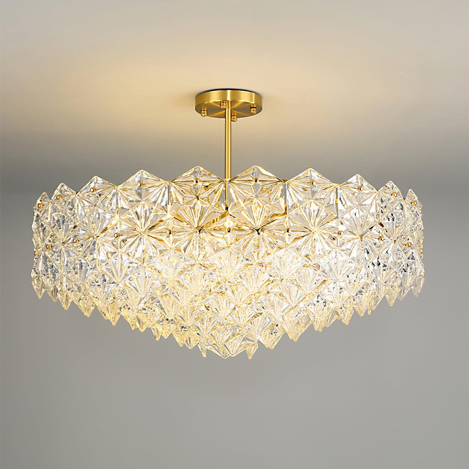 Lampadario di cristallo del gelo