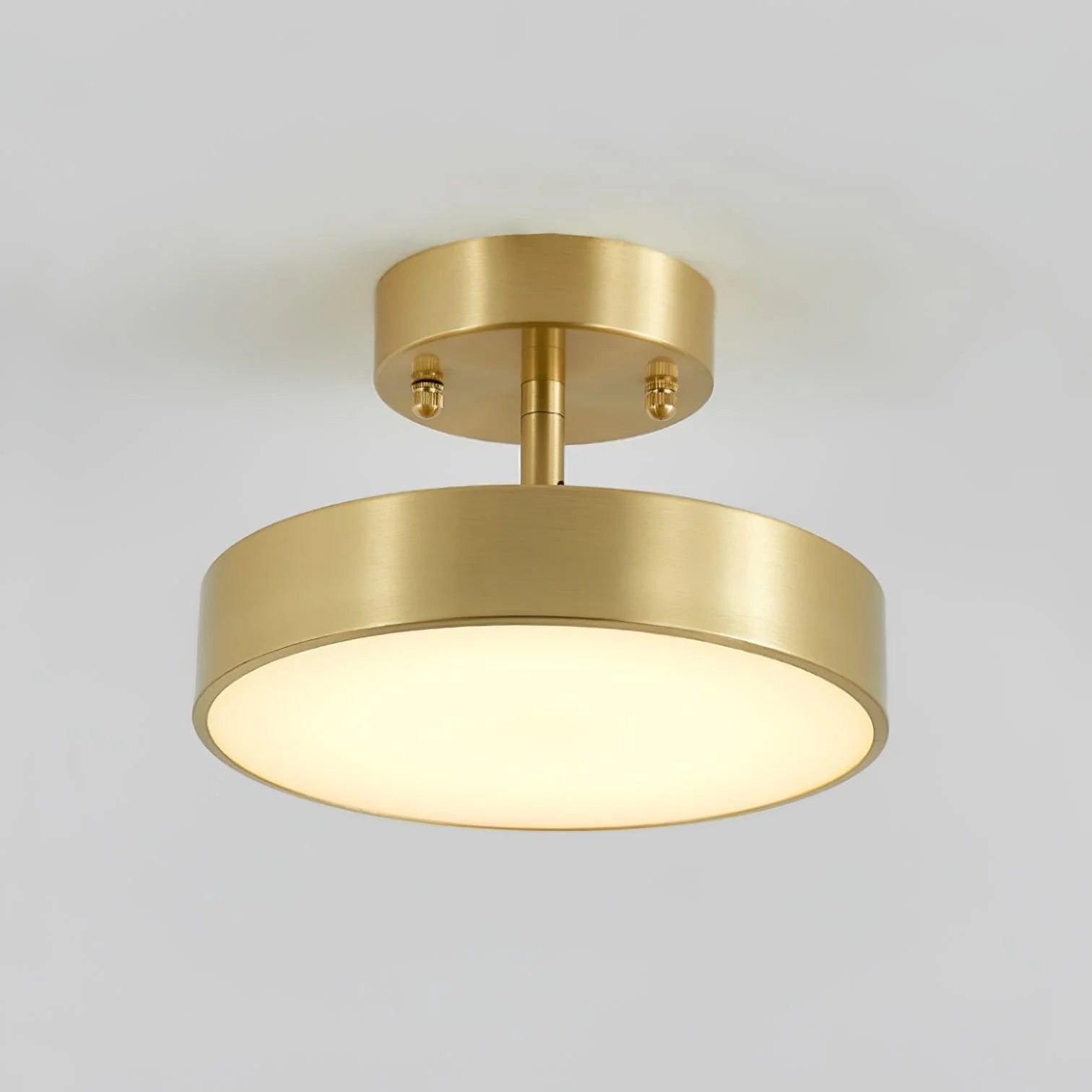 Elegant Disk Copper Ceiling Light
