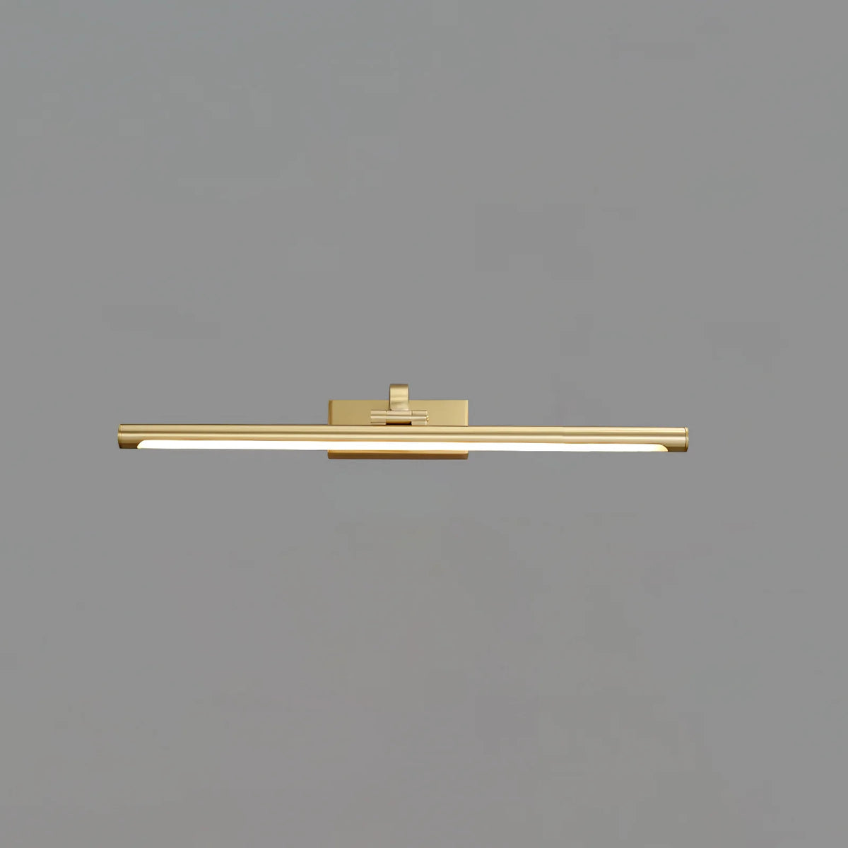 Luxe Brass & Walnut Linear Wall Light