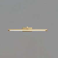 Luxe Brass & Walnut Linear Wall Light