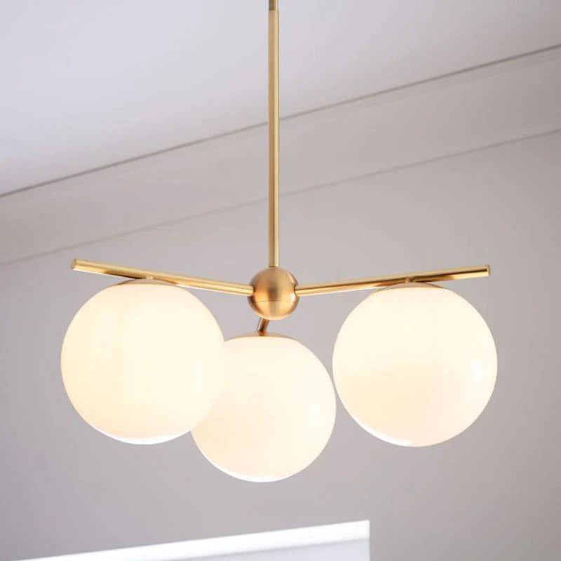 Lampadario a stelo orbitale