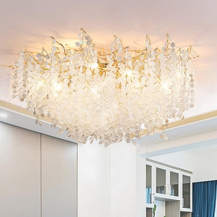 Elegant Blooming Glass Ceiling Light