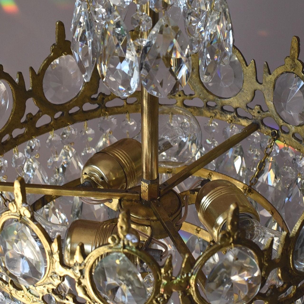 Lampadario vintage scintillante