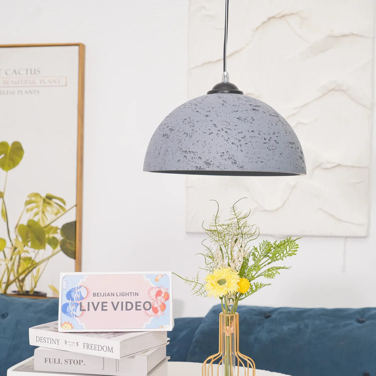 Modern Dome Resin Pendant Light