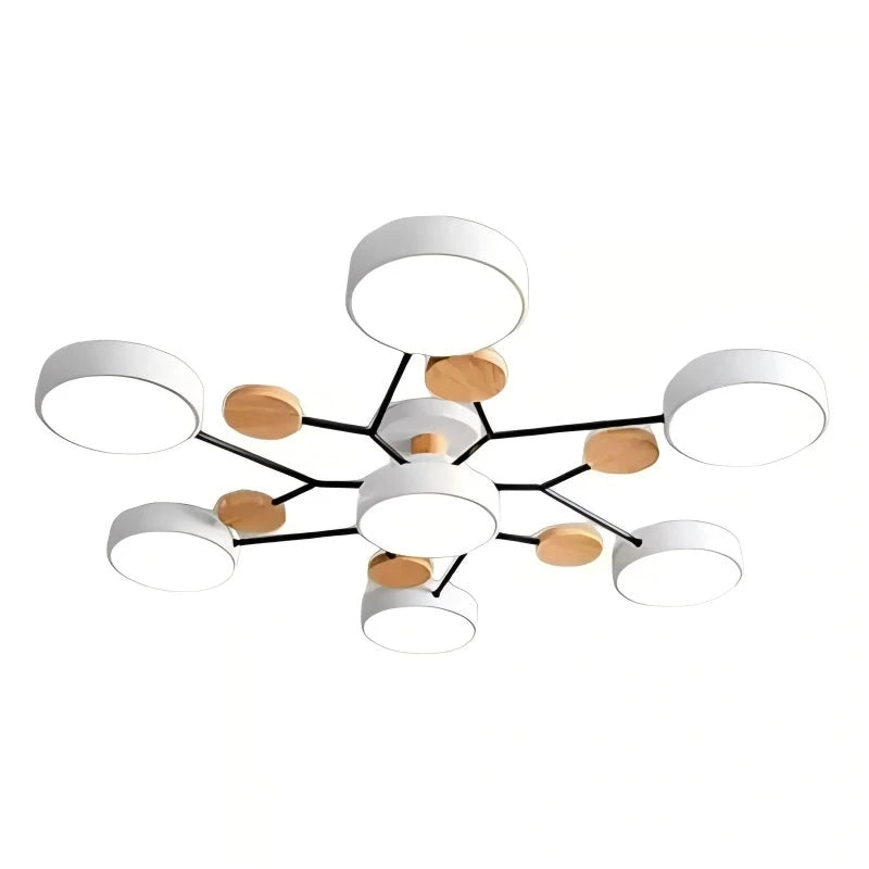 Plafoniera a LED circolare moderna in acrilico nordico