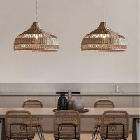 Coastal Weave Dome Pendant Light