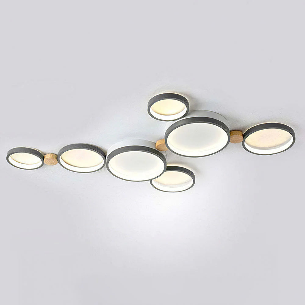 Plafonnier LED circulaire en fer artistique