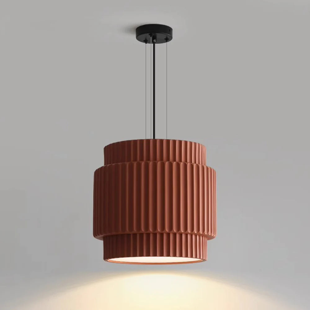 Suspension Bauhaus ronde moderne en résine