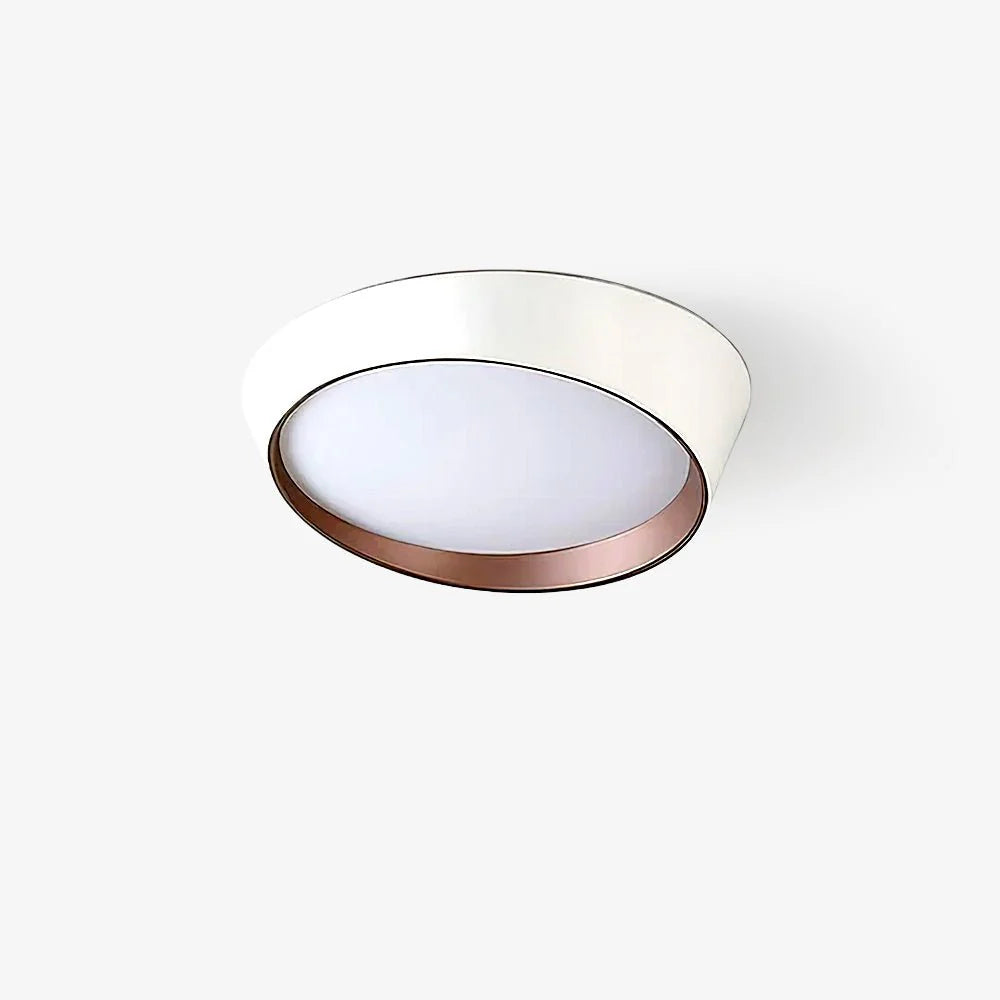 Lampada da soffitto in acero