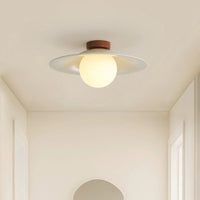 Cream Iron Hallway Ceiling Fixture