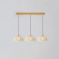 Arco rattan hanglamp