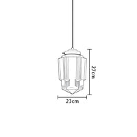 Vintage Frosted Glass Pendant Light