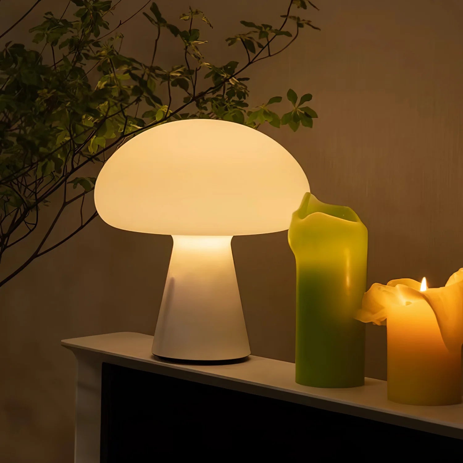 Modern Mushroom Polyethylene Table Lamp