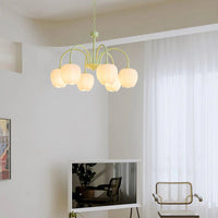 Lampadario di soggiorno minimalista moderno color crema