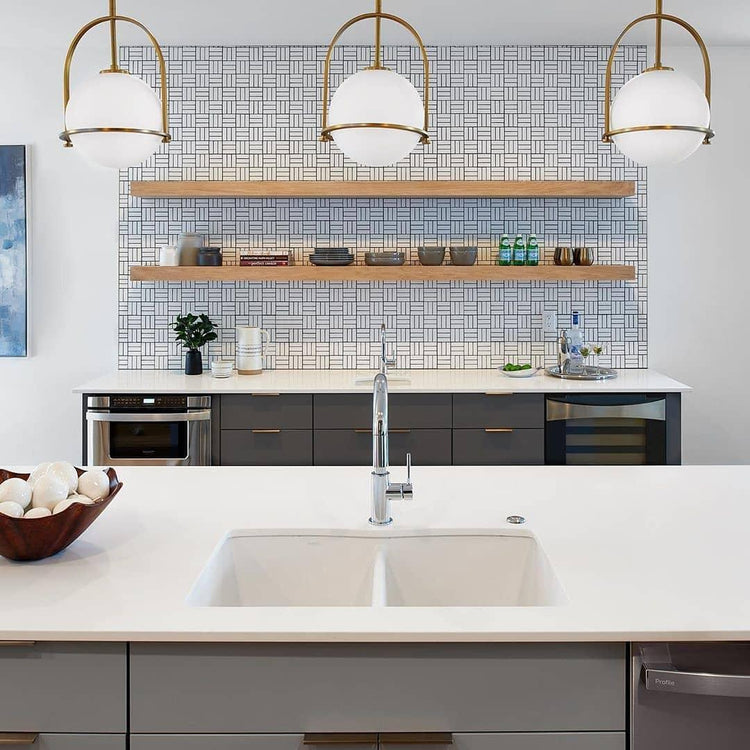 Elegant rund glaspendel