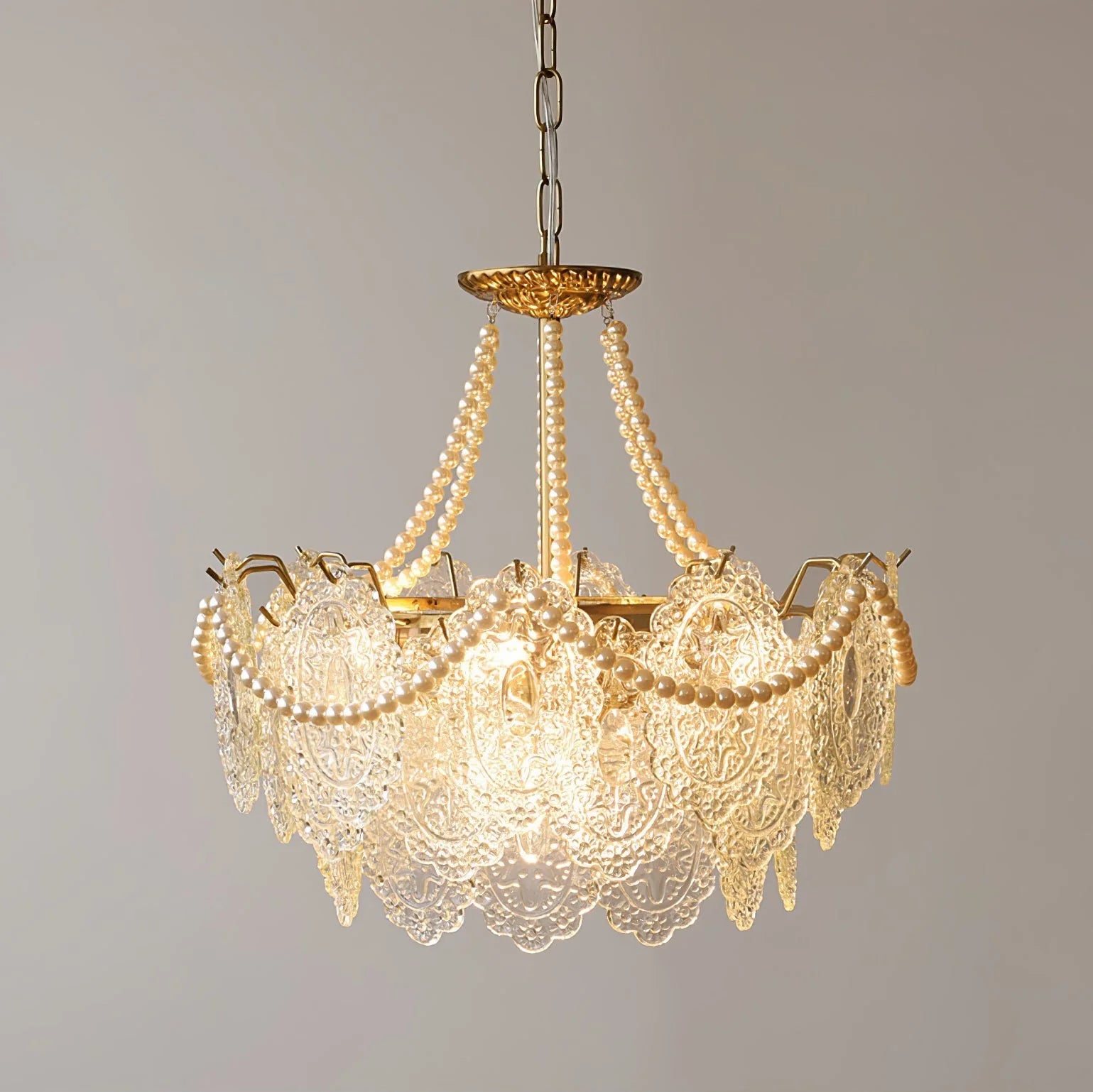 Lampadario in vetro Serenity