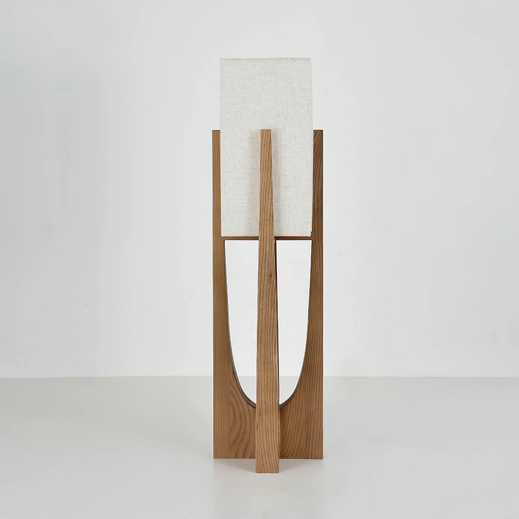 Lampadaire rustique en tissu en forme de U
