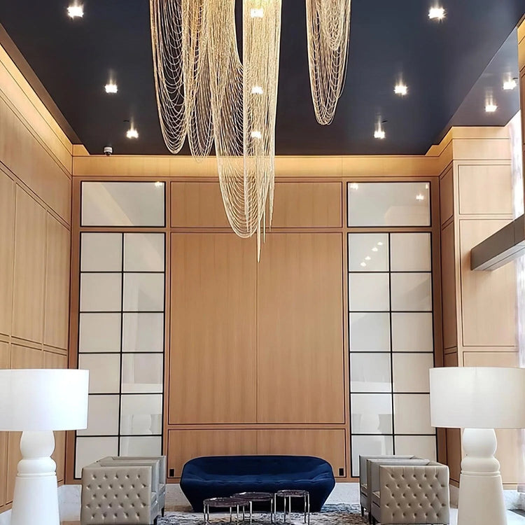 Elegant Drapery Pendant Light