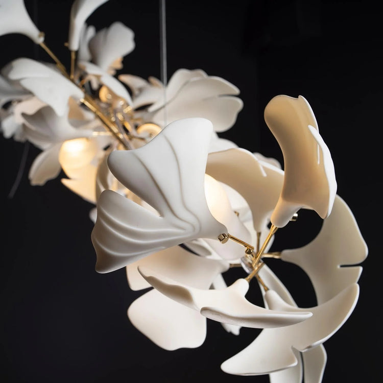 Stylish Petal-Glow Metal Chandelier