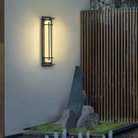 Luce da parete esterna urbana quadrata