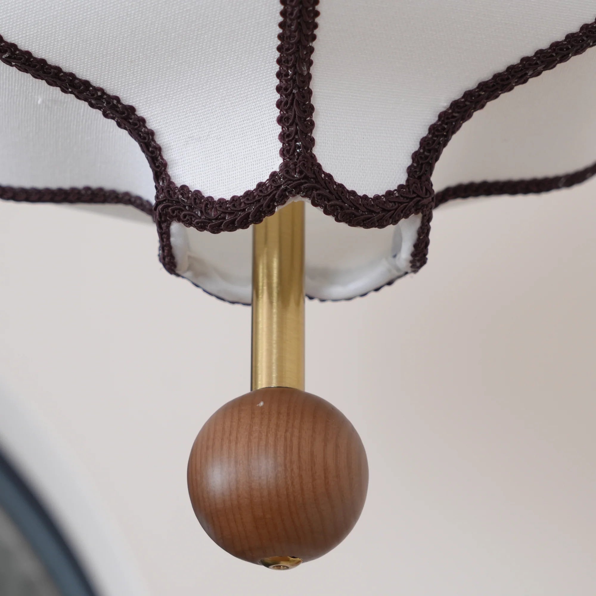 Lampe à Suspension Dôme Vintage en Tissu