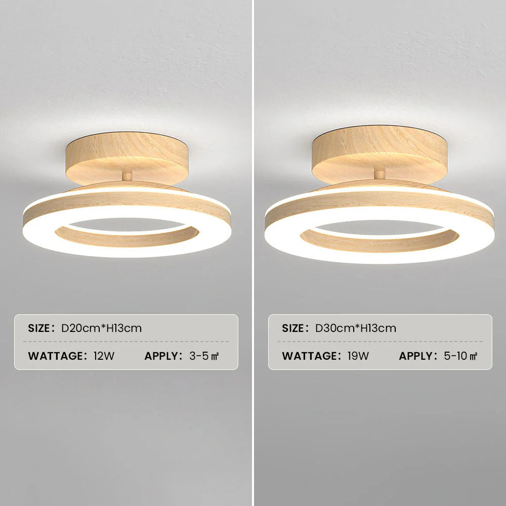 Plafonnier de couloir rond moderne nordique