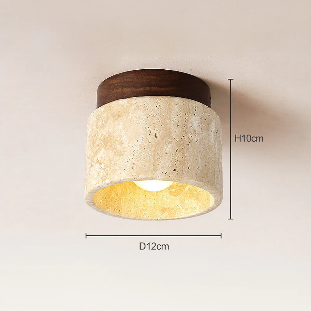 Modern Industrial Stone Wall Light