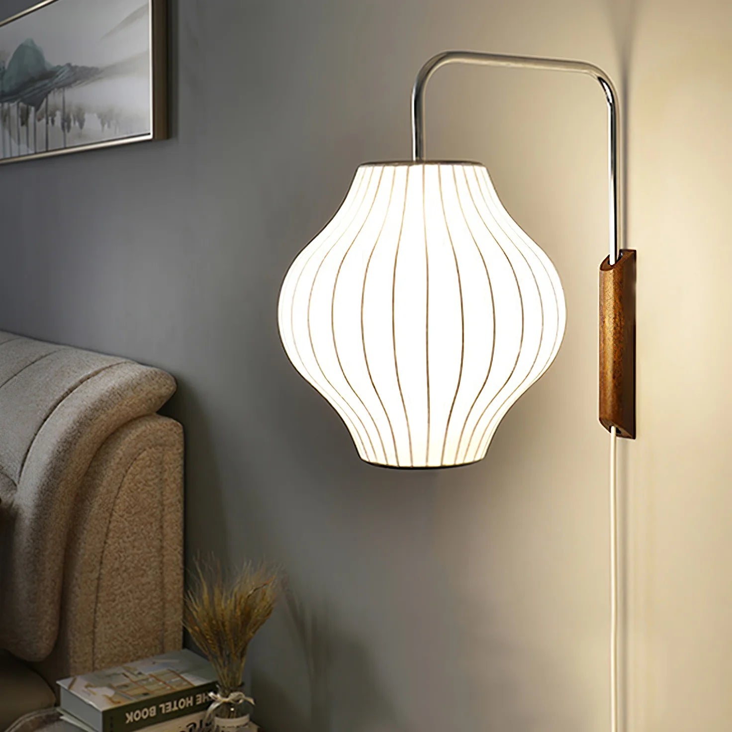 Applique murale classique en soie OrbGlow