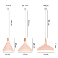 Levendige kegel modern hanglamp