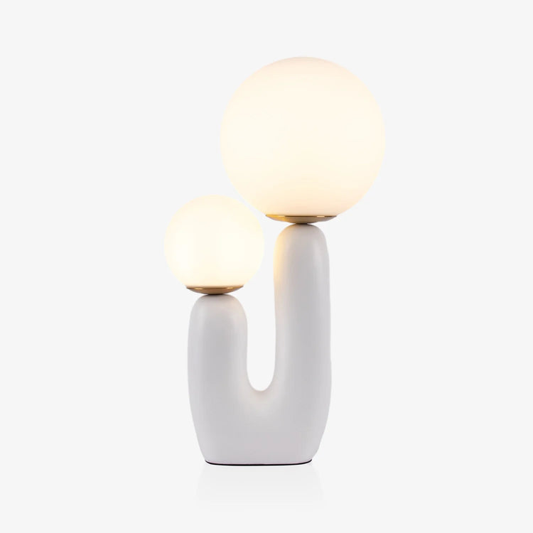 Moderne Cactus Orb glas bordlampe