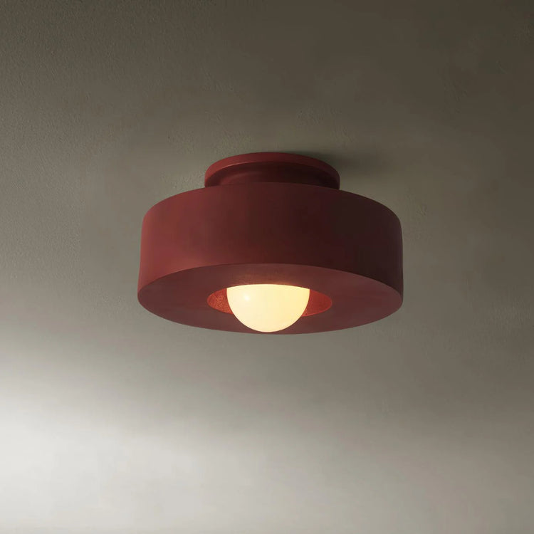 Contemporary Round Resin Ceiling Lamp