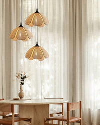 Rattan Blossom Pendant Light