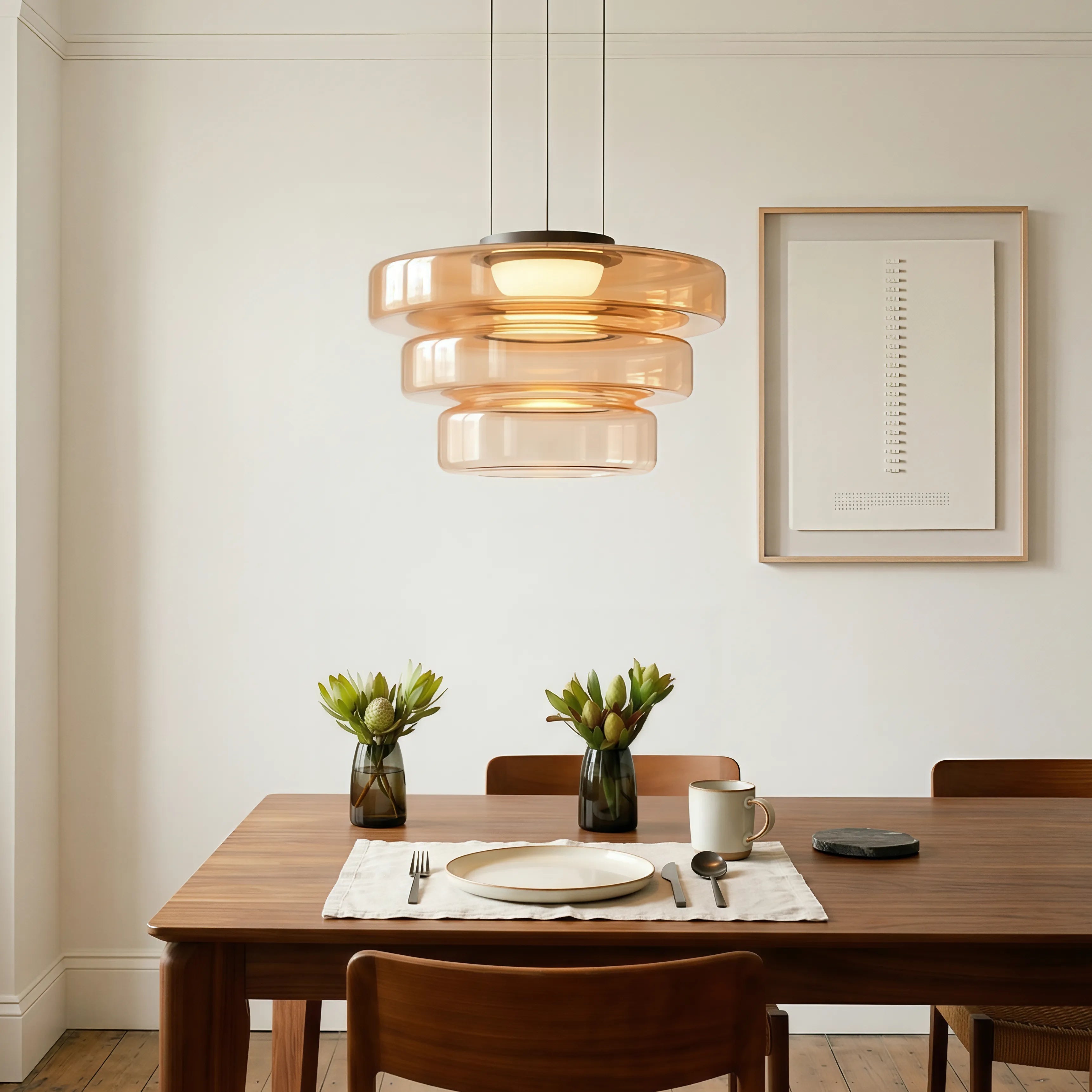 Bauhaus stil glas pendel