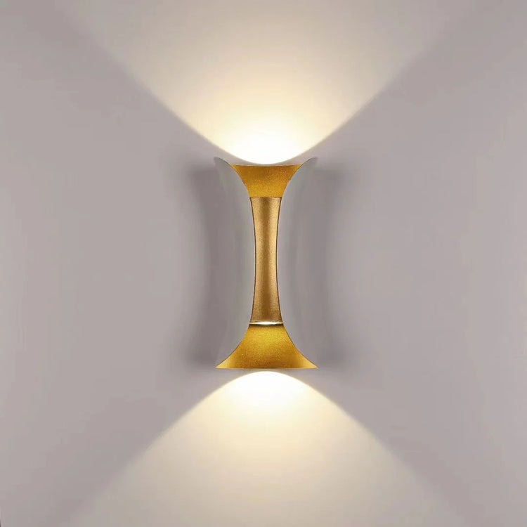 Modern Irregular Aluminum Outdoor Wall Light